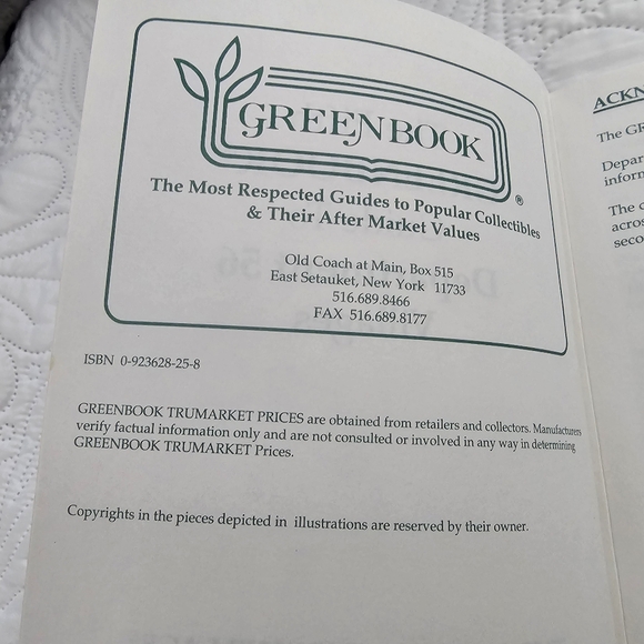 The Fifth Greenbook Guide to Department 56 Villages Vintage 1995 with Wishlists - Picture 13 of 16